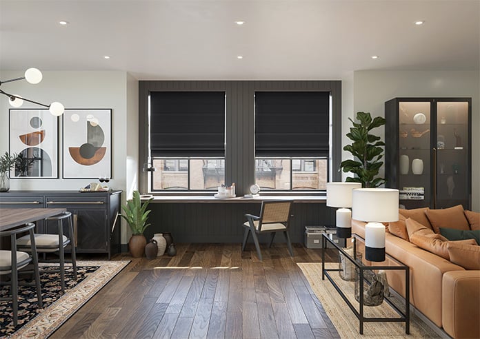 Ascot, Night Sky - Motorised Roman Blind - Image 8